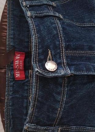 Трендовая джинсовая мини юбка низкая заниженная посадка защипы misswan супер качество тяжелый плотный деним6 фото