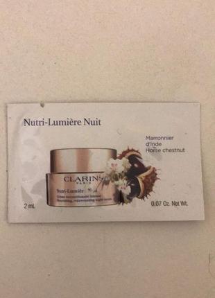 Nutri-lumière nuit nourishing rejuvenating night cream clarins кларанс крем. акция 1 +1=31 фото