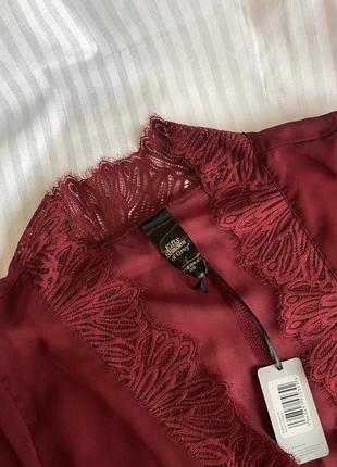 Роскошный длинный халат бордового цвета от captivate4 фото