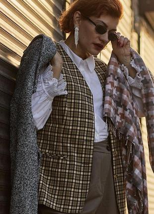 Жилетка в клітку vintage
