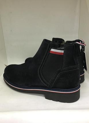 Черевики челсі чоловічі ( оригінал) tommy hilfiger corporate elastic suede boot fm0fm030533 фото