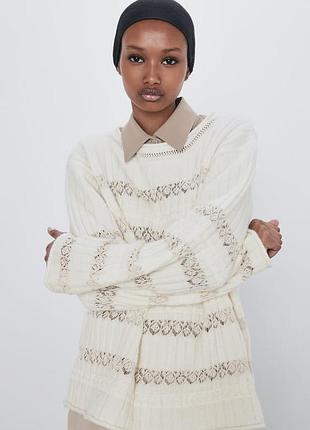 Ажурний светрик zara