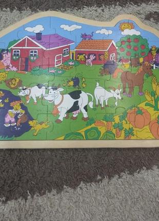 Деревянные пазлы