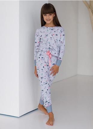 Пижама для девочки с штанами 89881 фото