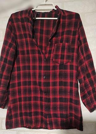 Рубашка, шотландка в клетку от бренда red  queen