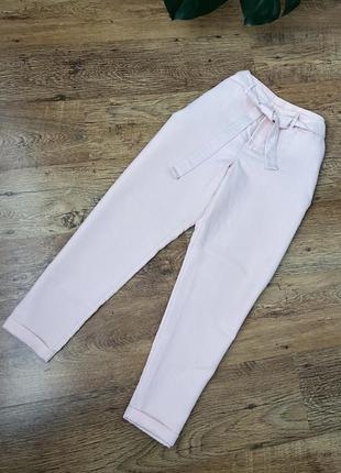 Класичні брюки пудрового рожевого кольору штаниlc waikiki1 фото