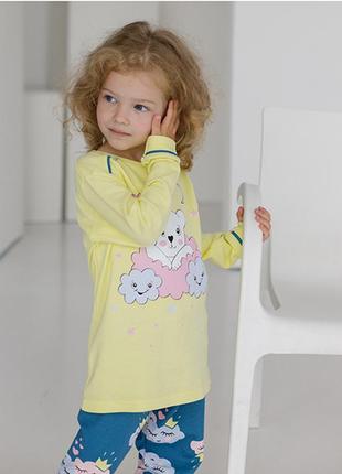 Пижама для девочки с штанами мишка 90792 фото