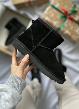 Black suede cheap uggs