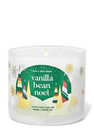 Ароматична свічка bath and body works - vanilla bean noel1 фото