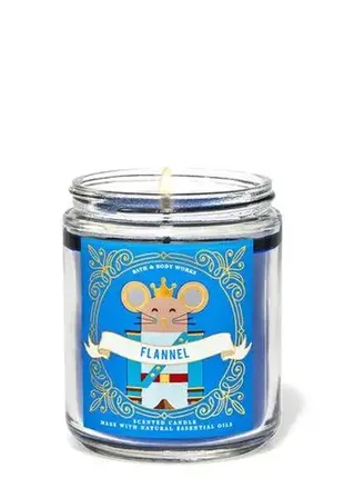 Естетичний дефект. ароматична свічка bath and body works flannel1 фото