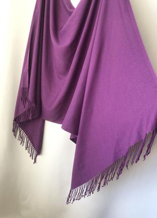 Фиолетовый сиреневый шарф вискоза демисезон