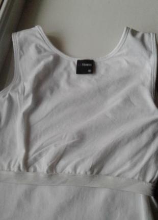 Спортивная белая хлопковая майка футболка c вшитым лифом на резинке la fitness6 фото
