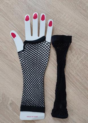 7-43 сіточні мітенки рукавички митенки перчатки сетка4 фото