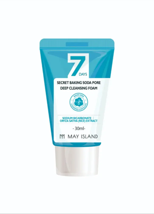 Пенка с содой may island 7 days secret baking soda pore deep cleansing foam 30 ml1 фото