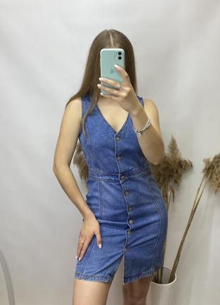 New look джинсовый сарафан платье комбенизон платья