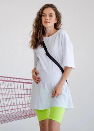 Белая футболка для беременных и кормящих мам с секретом для кормления хлопковая, 5332041-б6 фото