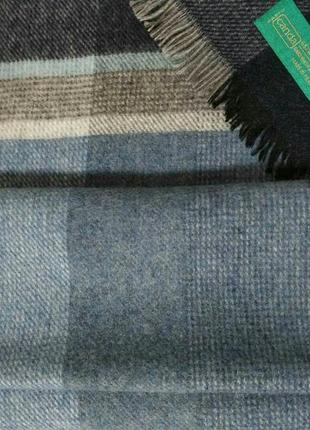 Актуальний шарф шарфик палантин клетка шерсть вовна бренд canda франція5 фото
