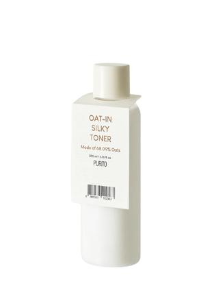 Заспокійливий тонер з водою насіння вівса purito oat-in silky toner, 200 мл1 фото