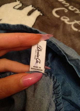 Стильное платье джинс лицеол с карманами, 48-542 фото