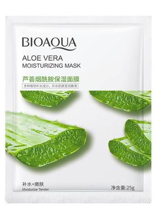 Тканевая маска для лица bioaqua с алоэ вера1 фото