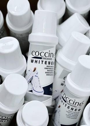 Крем-паста для очищення білої взуття і підошви cocine whitener 75мл1 фото