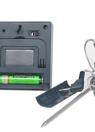 Профессиональный цифровой термометр для мяса и теста с выносным датчиком digital...