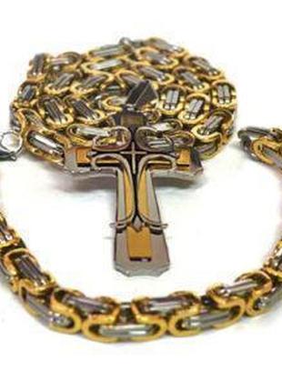 Комплект dominik : цепочка + крест