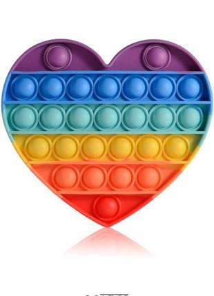 Вічна пузырка антистрес pop it серце