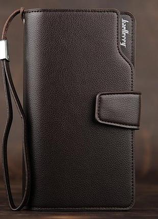 Мужское бизнес портмоне, клатч baellerry business ( коричневый )