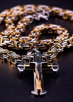 Набір steel rage :ланцюжок+хрест