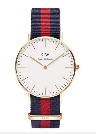 Часы daniel wellington ( red blue )