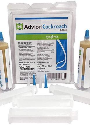 Гель від тарганів advion cockroach gel syngenta. dupont (дюпонт) упаковка 4 шт