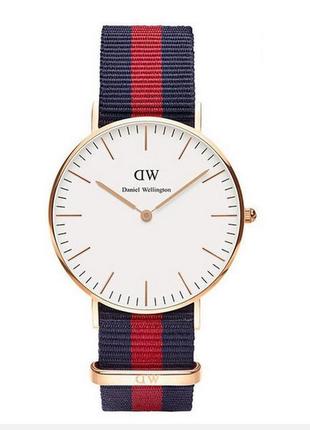 Годинник daniel wellington ( red blue )