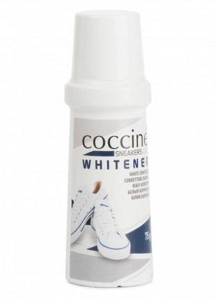 Крем-краска-корректор для обуви coccine кроющая whitener 75 мл белый2 фото
