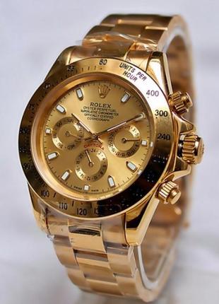 Часы в стиле rolex daytona ( gold )1 фото