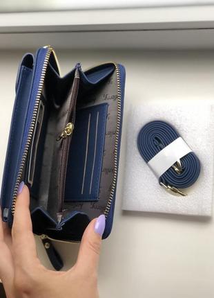 Жіноча сумочка-гаманець baellerry forever young dark blue5 фото