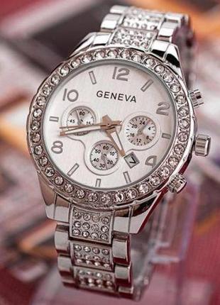 Часы женские geneva ( silver )1 фото