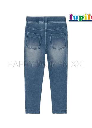 2-4 года джегинсы для девочки lupilu джинсовые штаны легинсы лосины гамаши штаники джинсы2 фото