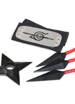 Коллекционный набор naruto наруто из 3 предметов , косплей итачи