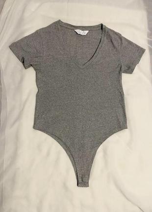 Primark базовий сірий боді як новий (