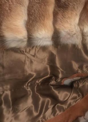 Жилет меховый из лисы 🦊 со вставками замш2 фото