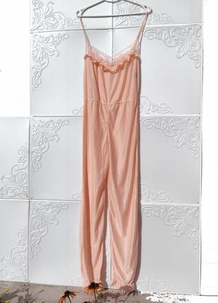 Нежная комбинация комбинезон розово персикового цвета michele nachtwäsche