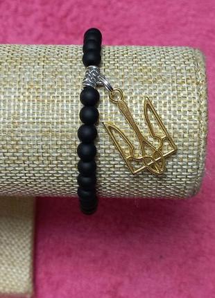 Браслет. шунгит - патриот 17 см.