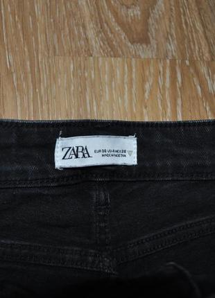 Базовые черные скинни, джинсы с высокой посадкой zara6 фото