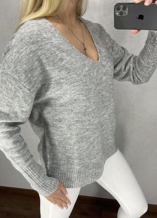 Сірий м‘якенький светр оверсайз. amisu.2 фото