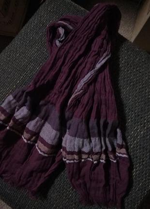Тонкий жіночий шарф, новий, насичений колір