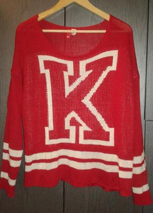 Яркая, классная кофта – оверсайз h&m, размер m-2xl.