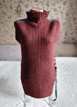 🌟🌟🌟 жилетка жіноча безрукавка светр без рукава nenette італія