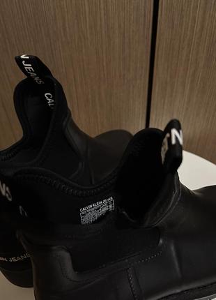 Calvin klein оригинальные новые челси ботинки келвин клейн брендовые ботинки резиновые2 фото