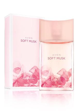 Акція! туалетна вода для жінок avon soft musk 50 ml